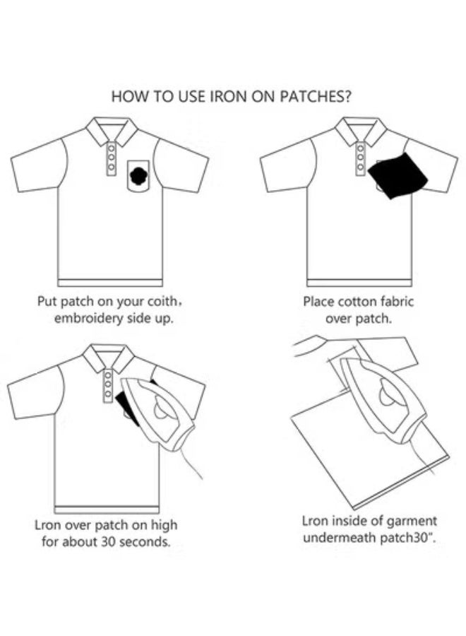 fantasize Patches for Clothing, 60 PCS Embroidered Iron On Patches DIY Accessories, Random Assorted Decorative Patches , Cute Sewing Applique for Jackets, Hats, Backpacks, Jeans, 60 Pieces Package - Image 5